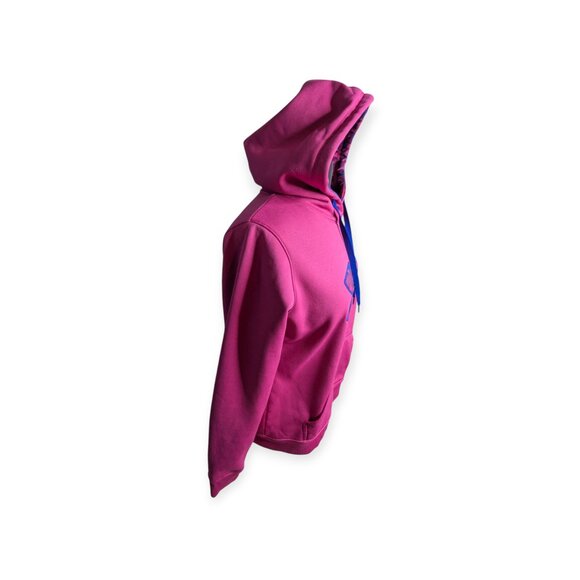 Under Armour Vibrant Pink Hoodie with Blue Accent Size Medium - Picture 7 of 15